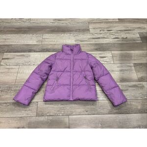 Zenana purple puffer coat jacket size S